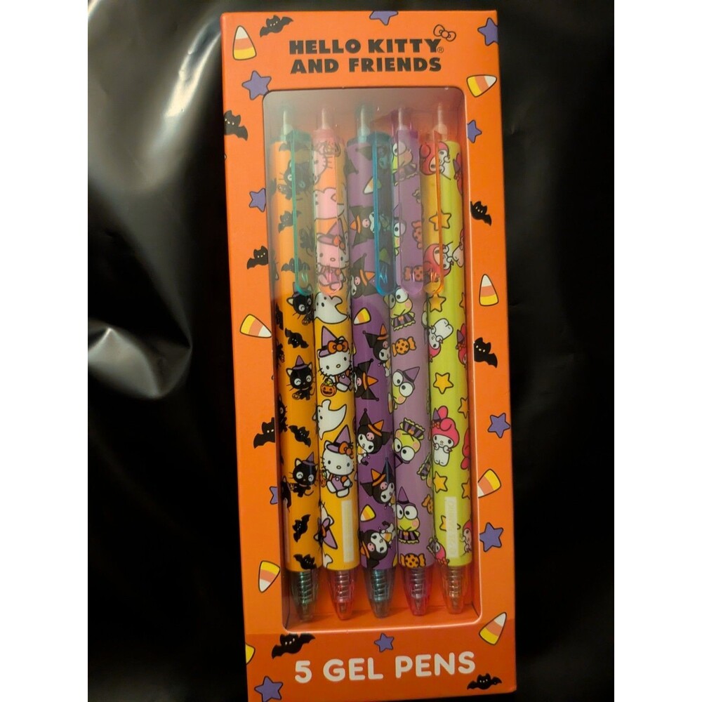 Hello Kitty & Friends Halloween Pens Set Chococat My Melody 2025 Sanrio 5 Gel